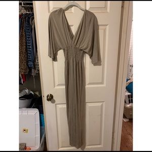 fresha london beige maxi dress